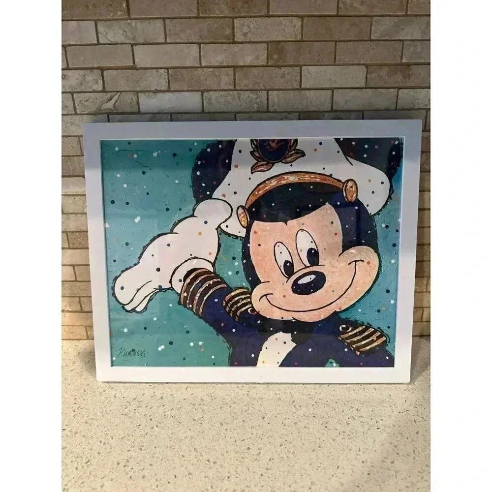 Castaway Club‎ 25th Anniversary Captain Mickey Framed Lithograph bq
